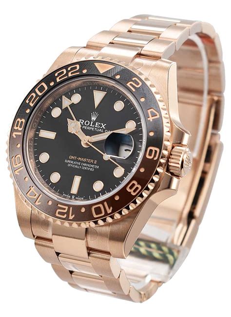 rolex gmt master 2 rose gold price|gmt master ii everose gold.